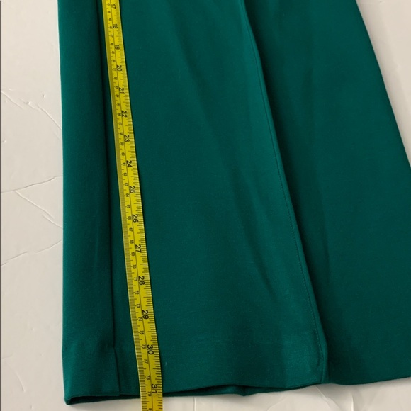 Liz Claiborne Bold Emerald 4 Way Stretch Wide Leg Pants with pockets Size XL $54 - Picture 10 of 13